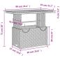 Preview: 2-tlg. Garten-Essgruppe mit Kissen Schwarz Poly Rattan