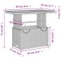 Preview: 2-tlg. Garten-Essgruppe mit Kissen Grau Poly Rattan