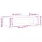 Preview: Couchtisch Wachsbraun 110x50x33,5 cm Massivholz Kiefer