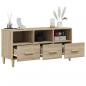 Preview: TV-Schrank Sonoma-Eiche 102x36x50 cm Holzwerkstoff