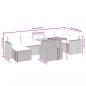 Preview: 8-tlg. Garten-Sofagarnitur mit Kissen Schwarz Poly Rattan