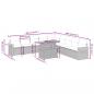 Preview: 11-tlg. Garten-Sofagarnitur mit Kissen Schwarz Poly Rattan