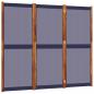 Preview: 3-tlg. Paravent Dunkelblau 210x180 cm