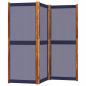 Preview: 3-tlg. Paravent Dunkelblau 210x180 cm
