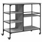 Preview: Küchenwagen Grau Sonoma 100x45x89,5 cm Holzwerkstoff