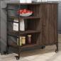 Preview: ARDEBO.de - Küchenwagen Braun Eichen-Optik 87,5x38,5x84,5 cm Holzwerkstoff