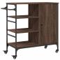 Preview: Küchenwagen Braun Eichen-Optik 87,5x38,5x84,5 cm Holzwerkstoff