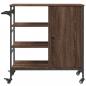 Preview: Küchenwagen Braun Eichen-Optik 87,5x38,5x84,5 cm Holzwerkstoff