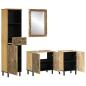 Preview: 4-tlg. Badmöbel-Set Massivholz Mango