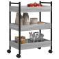 Preview: Küchenwagen Grau Sonoma 50x30x70 cm Holzwerkstoff