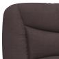 Preview: Bettgestell mit LED Dunkelbraun 160x200 cm Stoff