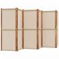 Preview: 6-tlg. Paravent Taupe 420x180 cm