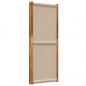 Preview: 4-tlg. Paravent Taupe 280x180 cm