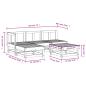 Preview: 5-tlg. Garten-Lounge-Set Grau Massivholz Kiefer