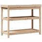 Preview: Pflanztisch mit Ablagen 108x45x86,5 cm Massivholz Kiefer