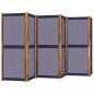 Preview: 6-tlg. Paravent Dunkelblau 420x180 cm