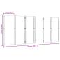 Preview: 6-tlg. Paravent Dunkelblau 420x180 cm