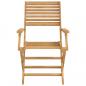 Preview: Gartenstühle 2 Stk. Klappbar 54,5x61,5x86,5cm Massivholz Akazie