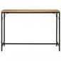 Preview: Esstisch 110x55x75 cm Raues Massivholz Mango und Eisen