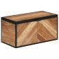 Preview: Truhe 60x30x30 cm Massivholz Akazie und Eisen
