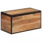 Preview: Truhe 60x30x30 cm Massivholz Akazie und Eisen