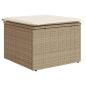 Preview: 11-tlg. Garten-Sofagarnitur mit Kissen Beige Poly Rattan