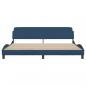 Preview: Bettgestell ohne Matratze Blau 200x200 cm Stoff