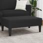 Preview: ARDEBO.de - Fußhocker Schwarz 77x55x31 cm Samt