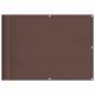 Preview: Balkon-Sichtschutz Braun 75x700 cm 100 % Polyester-Oxford