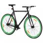 Preview: Fahrrad mit Festem Gang Schwarz und Grün 700c 59 cm