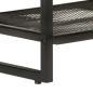 Preview: Schuhbank 110x35x45 cm Massivholz Akazie und Eisen