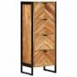 Preview: ARDEBO.de - Badschrank 40x30x100 cm Massivholz Akazie und Eisen