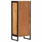 Preview: Badschrank 40x30x100 cm Massivholz Akazie und Eisen