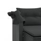 Preview: Gartensofa 2-Sitzer mit Dach und Hockern Schwarz Poly Rattan