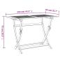 Preview: Gartentisch Klappbar 110x55x75 cm Massivholz Akazie