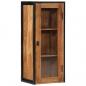 Preview: ARDEBO.de - Bad-Wandschrank 40x30x90 cm Massivholz Akazie und Eisen