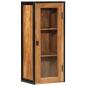 Preview: Bad-Wandschrank 40x30x90 cm Massivholz Akazie und Eisen
