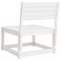 Preview: Gartensofa Weiß Massivholz Kiefer