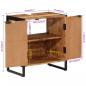 Preview: Badschrank 55x35x60 cm Massivholz Akazie und Eisen