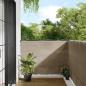 Preview: ARDEBO.de - Balkon-Sichtschutz Taupe 120x800 cm 100 % Polyester-Oxford