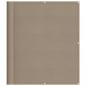 Preview: Balkon-Sichtschutz Taupe 120x800 cm 100 % Polyester-Oxford