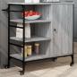 Preview: ARDEBO.de - Küchenwagen Grau Sonoma 87,5x38,5x84,5 cm Holzwerkstoff