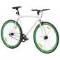 Preview: Fahrrad mit Festem Gang Weiß und Grün 700c 55 cm