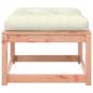 Preview: Gartenhocker mit Kissen Massivholz Douglasie