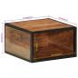 Preview: Wand-Nachttisch 35x35x20 cm Massivholz Akazie