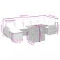 Preview: 8-tlg. Garten-Sofagarnitur mit Kissen Schwarz Poly Rattan