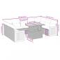 Preview: 10-tlg. Garten-Sofagarnitur mit Kissen Schwarz Poly Rattan