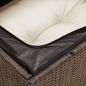Preview: 9-tlg. Garten-Sofagarnitur mit Kissen Braun Poly Rattan