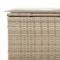 Preview: 5-tlg. Garten-Sofagarnitur mit Kissen Beige Poly Rattan Akazie