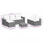 Preview: 5-tlg. Garten-Sofagarnitur mit Kissen Beige Poly Rattan Akazie